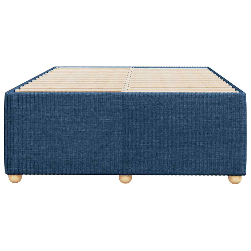 Bettgestell ohne Matratze Blau 120x190 cm Stoff