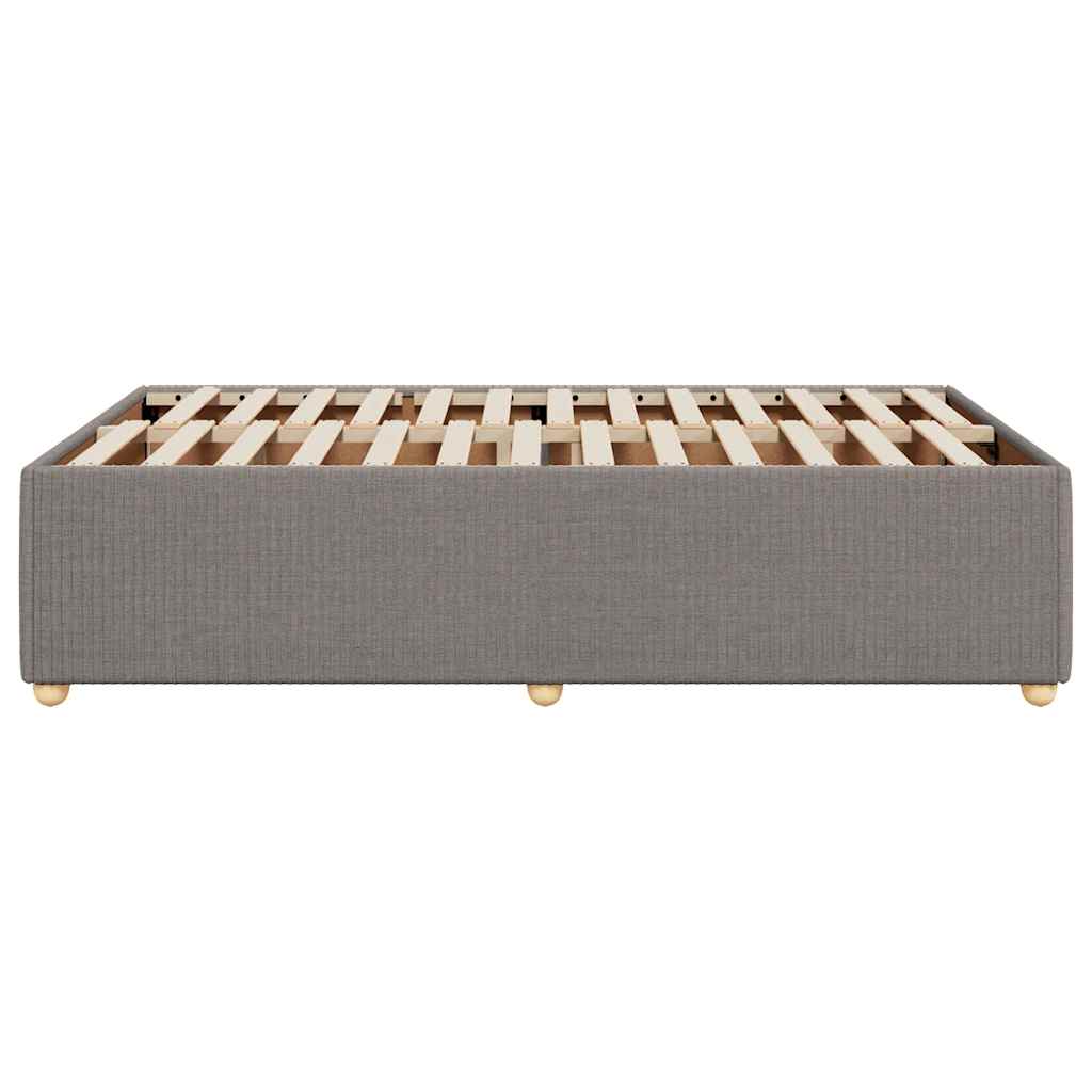 Bettgestell ohne Matratze Taupe 120x200 cm Stoff