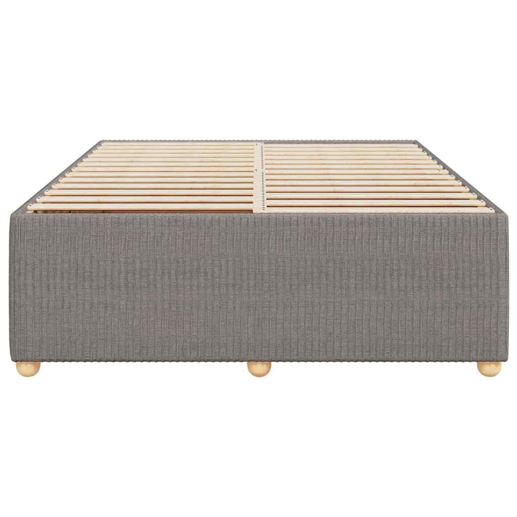 Bettgestell ohne Matratze Taupe 140x190 cm Stoff