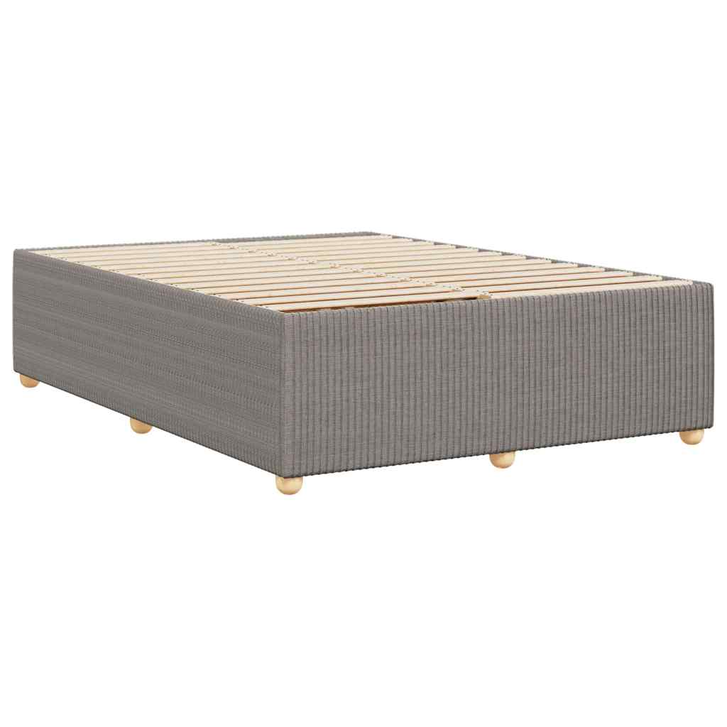 Bettgestell ohne Matratze Taupe 140x190 cm Stoff