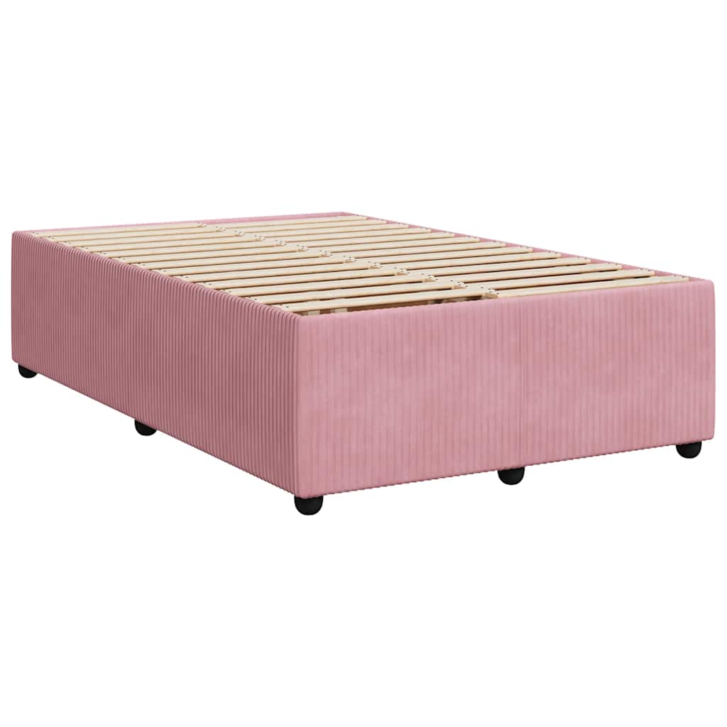 Bettgestell ohne Matratze Rosa 120x190 cm Samt