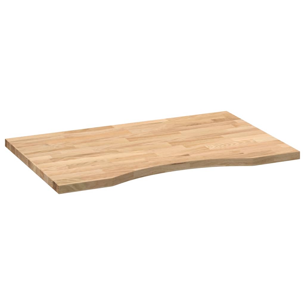 Desk top untreated 80x50x2.5 cm solid oak