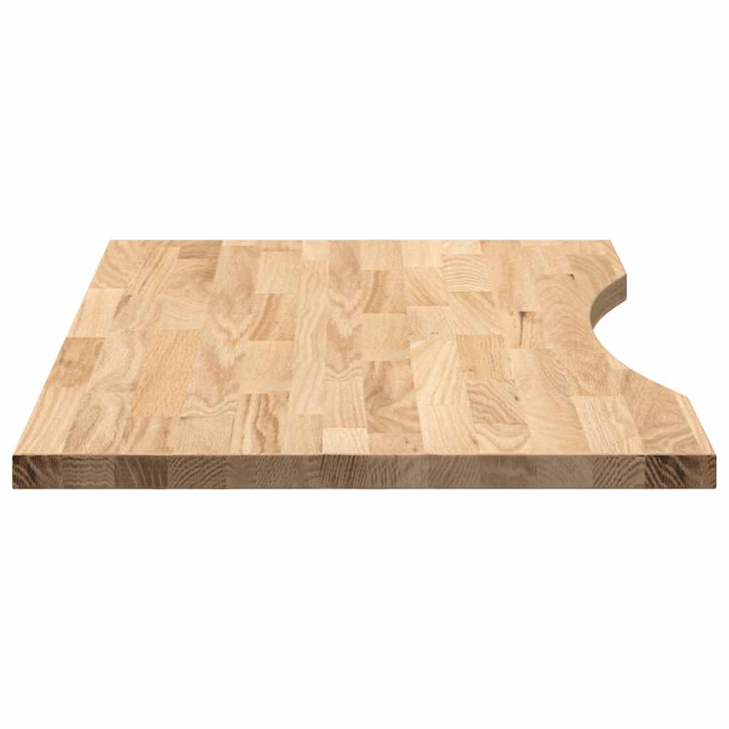 Desk top untreated 80x50x2.5 cm solid oak