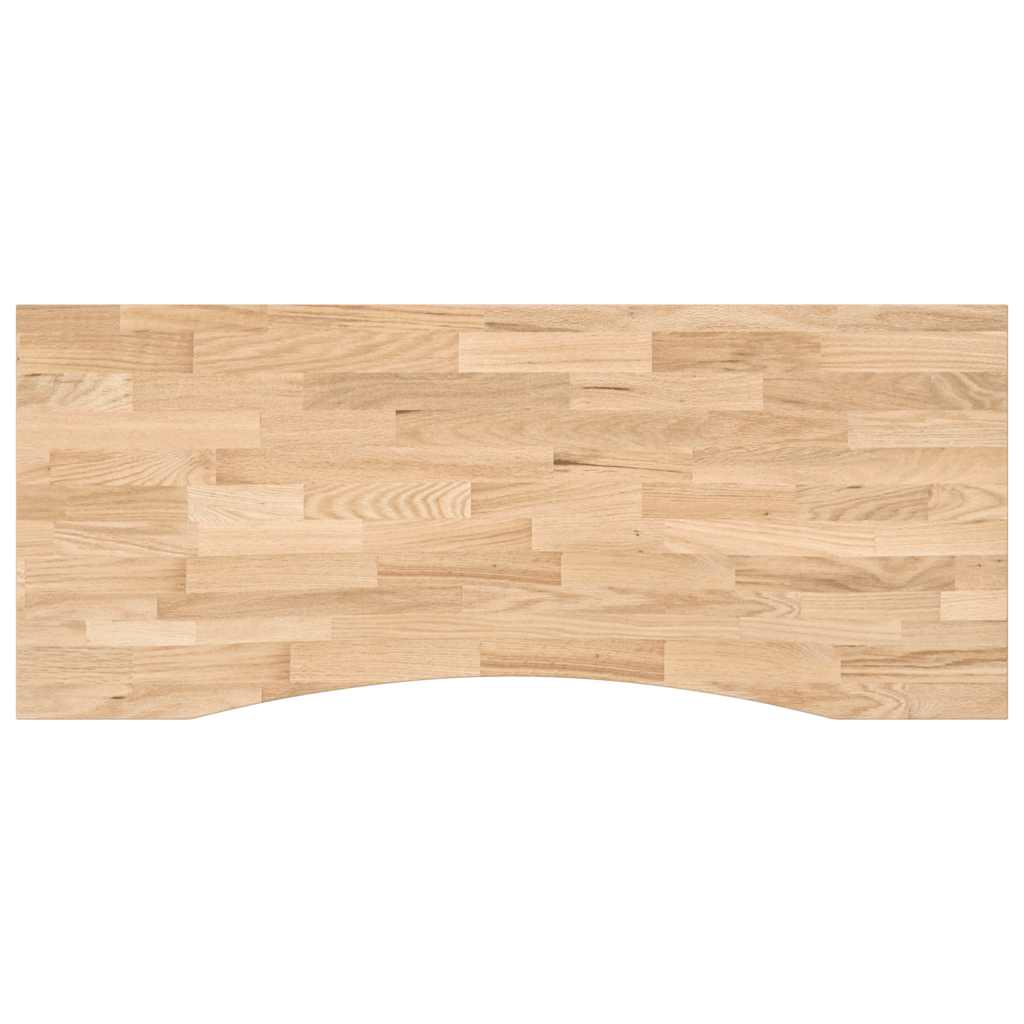 Schreibtischplatte Unbehandelt 120x60x2,5 cm Massivholz Eiche