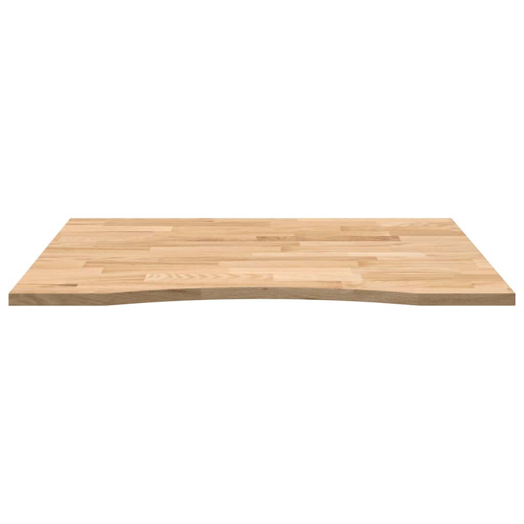 Desk top untreated 100x80x2.5 cm solid oak