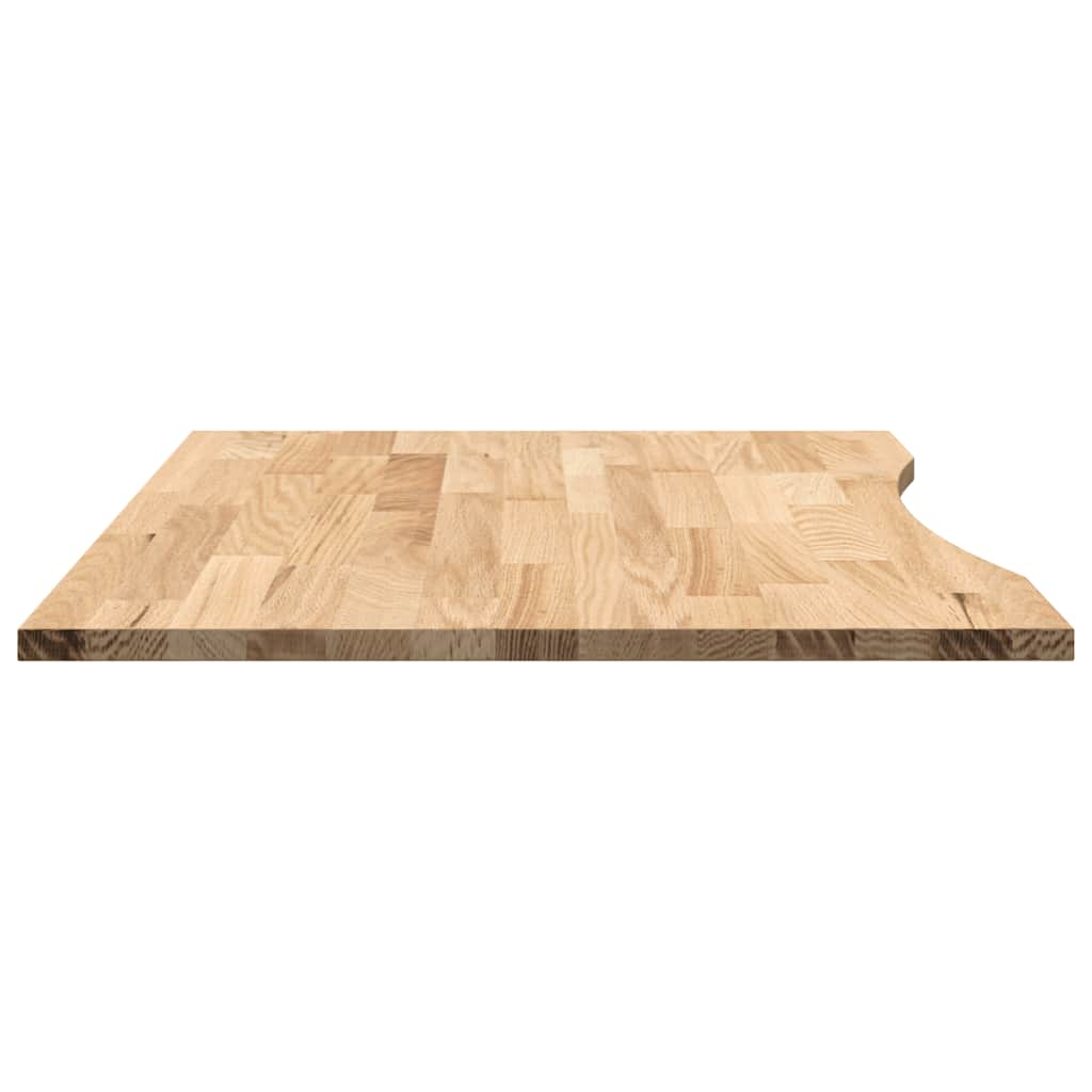 Desk top untreated 100x80x2.5 cm solid oak