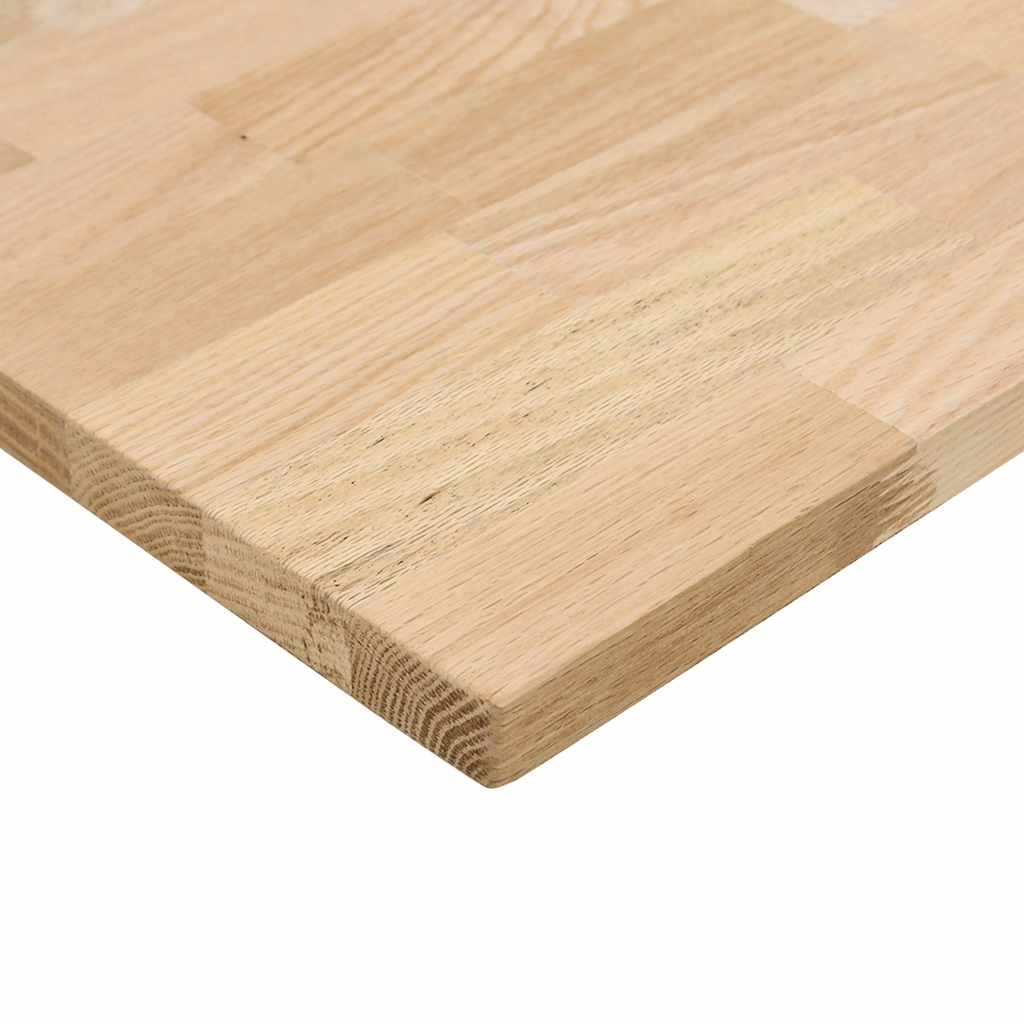 Desk top untreated 100x80x2.5 cm solid oak