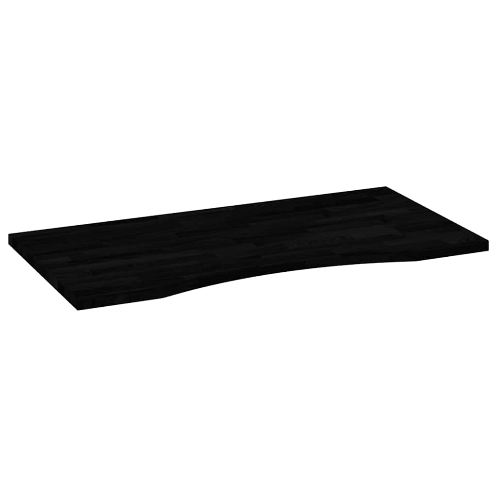 Desk top dark brown 100x50x2.5 cm solid oak