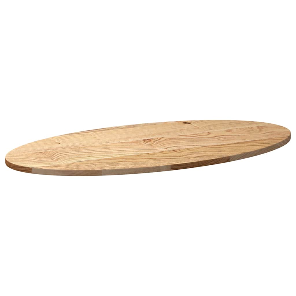 Table top 100x50x2 cm solid oak oval