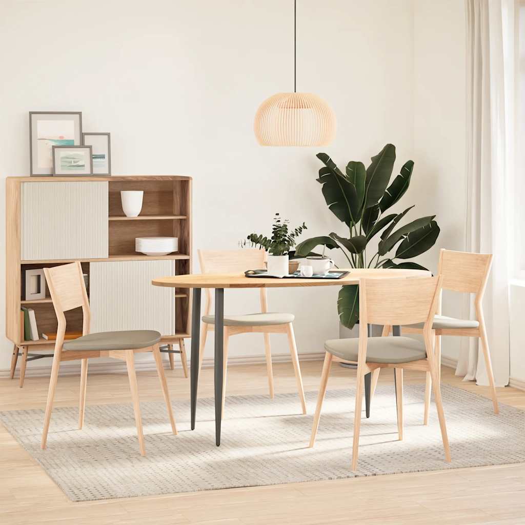Table top 140x60x2 cm solid oak oval
