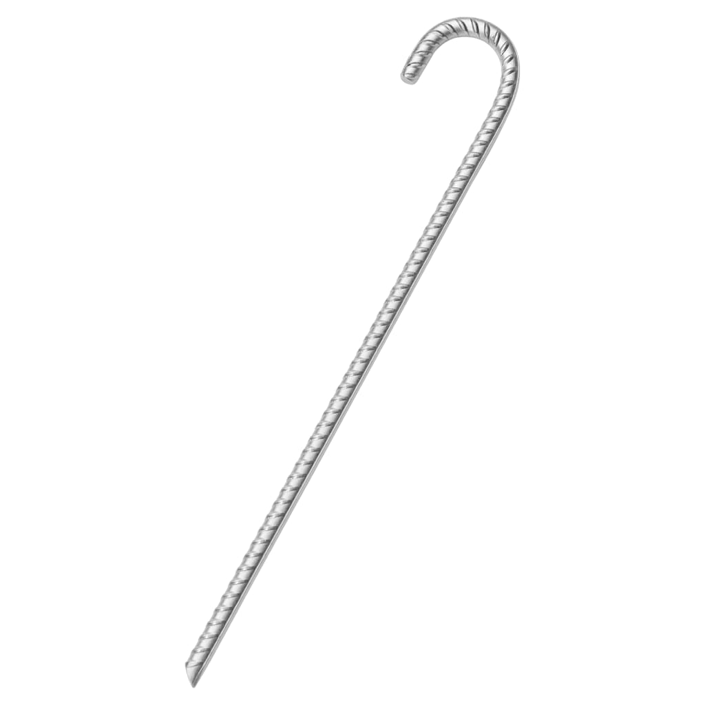 Tent pegs 6 pcs. 41.5 cm Ø12 mm Galvanized steel