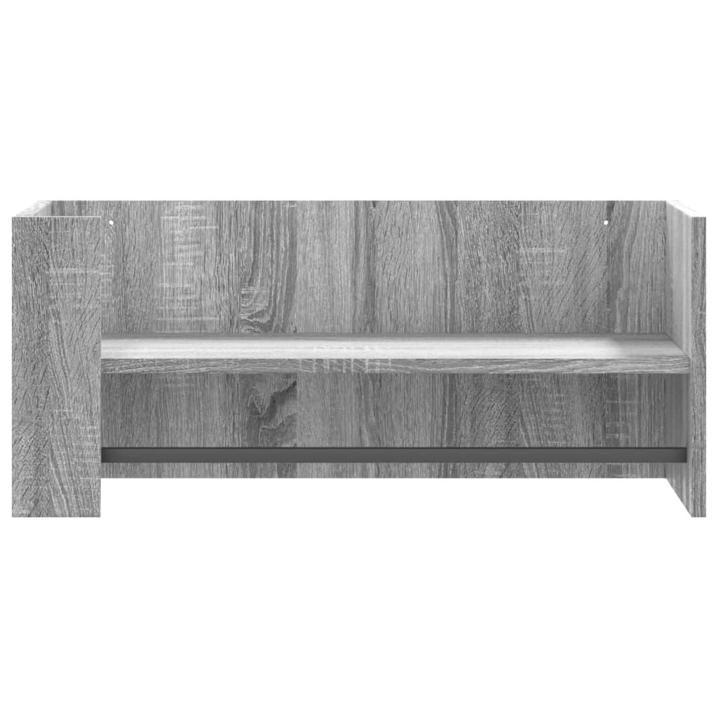 Wall shelf gray Sonoma 70.5x35x30.5 cm wood material