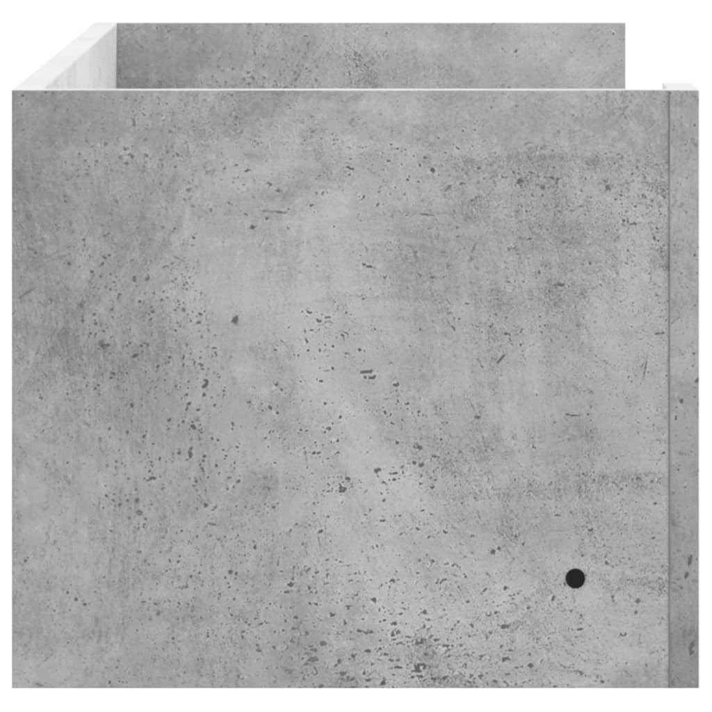 Wall shelf concrete grey 100x35x30.5 cm wood material