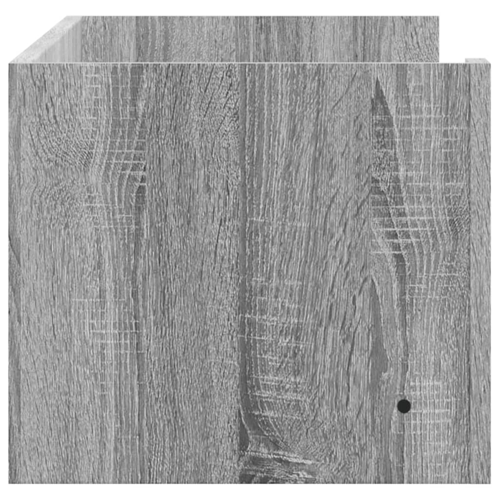 Wall shelf gray Sonoma 100x35x30.5 cm wood material