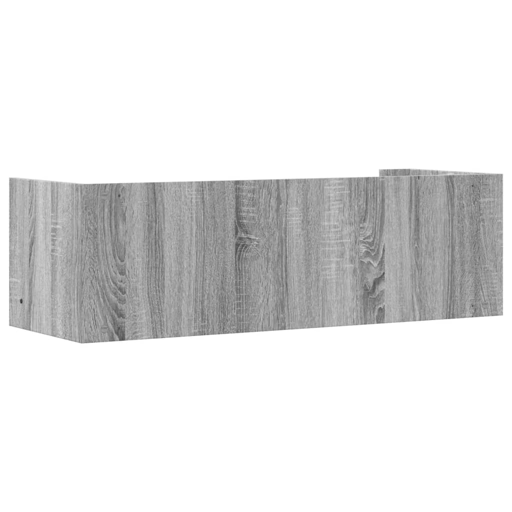 Wall shelf gray Sonoma 100x35x30.5 cm wood material