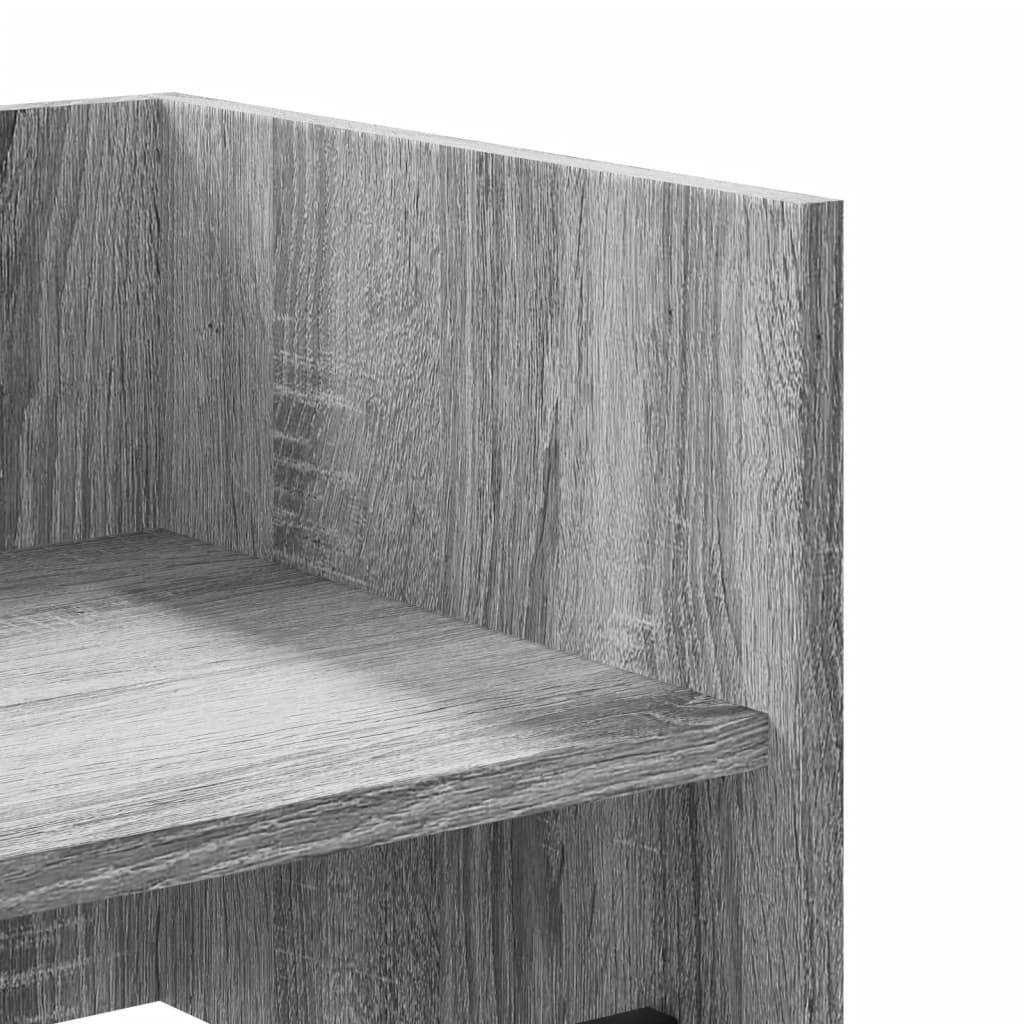Wall shelf gray Sonoma 100x35x30.5 cm wood material