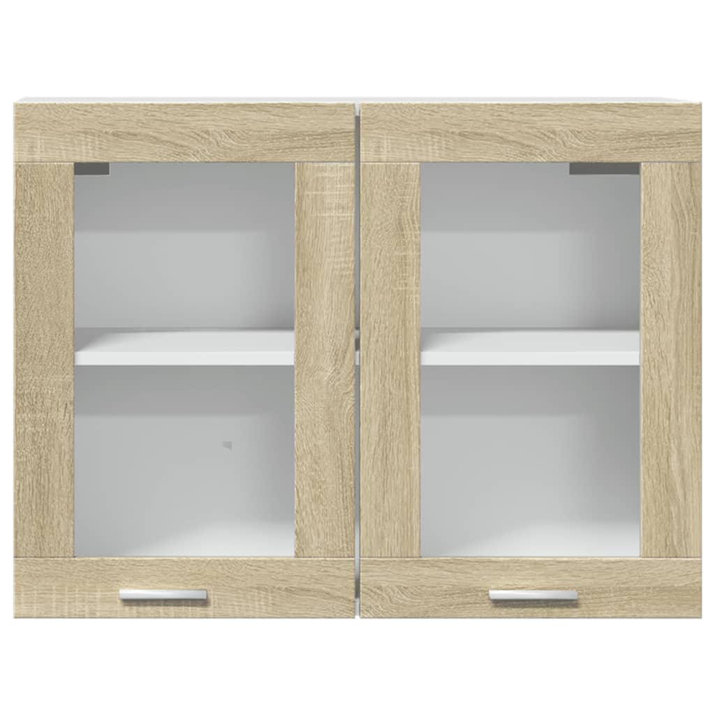 Hängeglasschrank Lyon Sonoma-Eiche 80x31x60 cm Holzwerkstoff