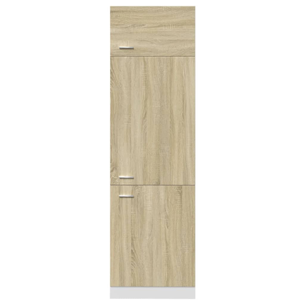 Kühlumbauschrank Lyon Sonoma-Eiche 60x57x207 cm Holzwerkstoff