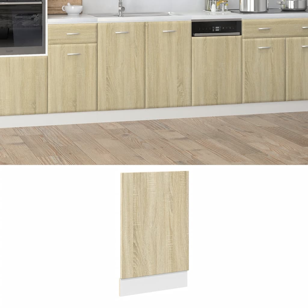 Dishwasher panel Lyon Sonoma oak 45x3x67 cm wood material