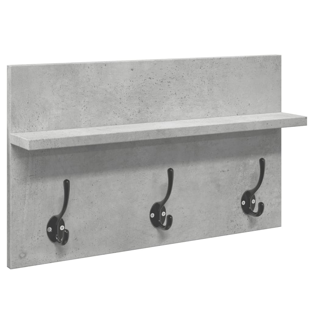 4-piece wardrobe set concrete grey wood material
