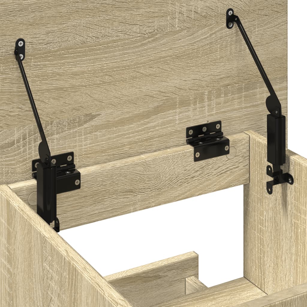 Lectern with wheels &amp; drawer Sonoma oak 55x55x107 cm