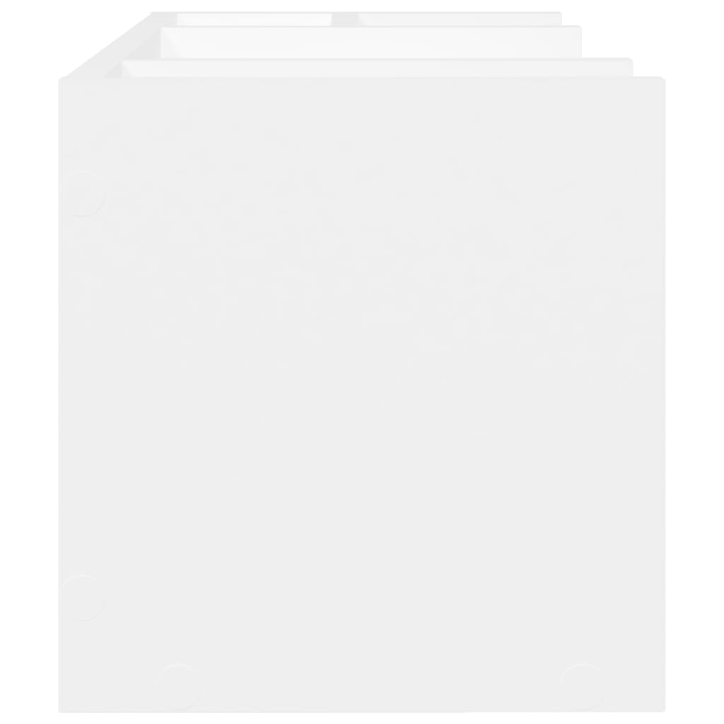Desk Organizer White 44.5x24x25 cm Wood Material