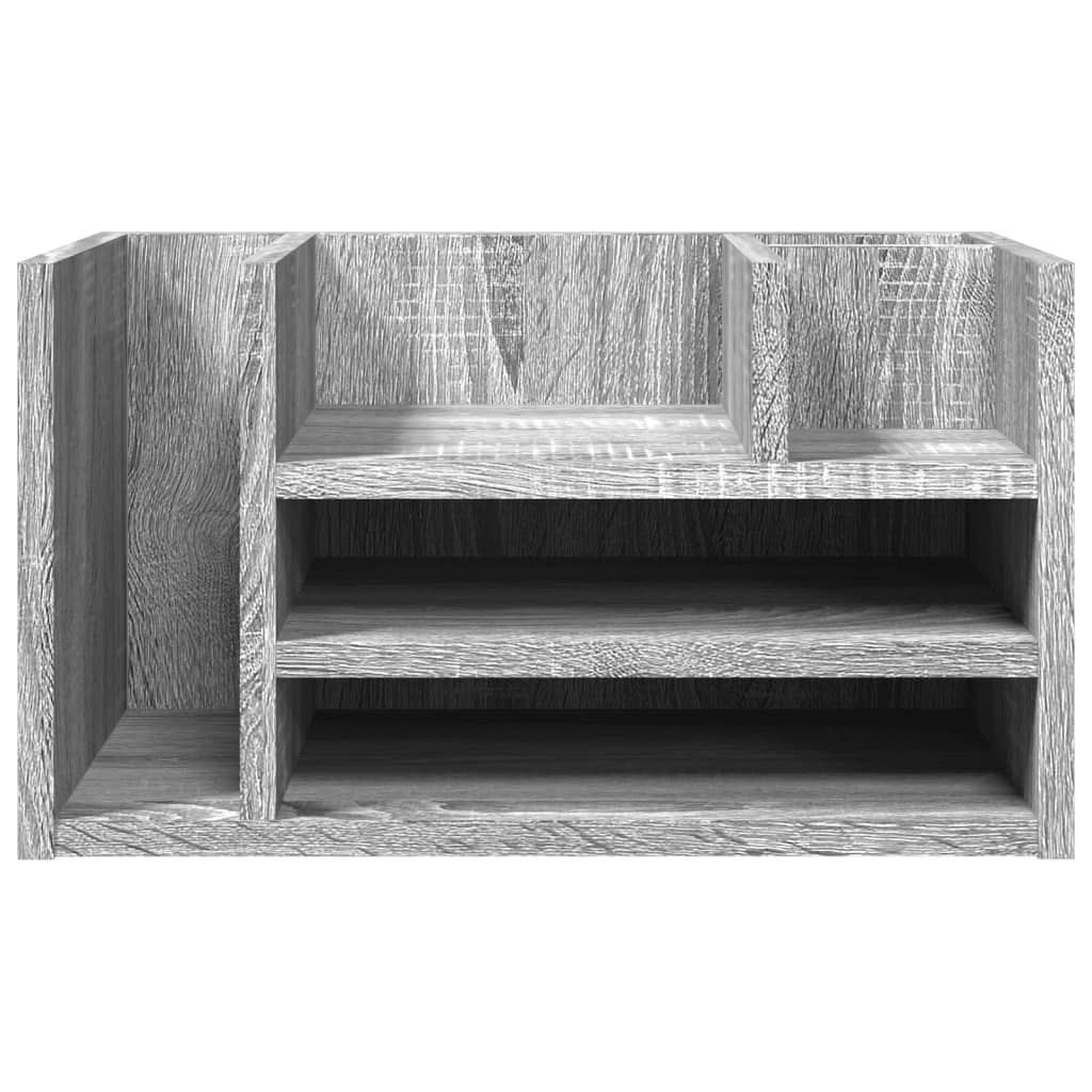 Desk Organizer Gray Sonoma 44.5x24x25 cm Wood Material