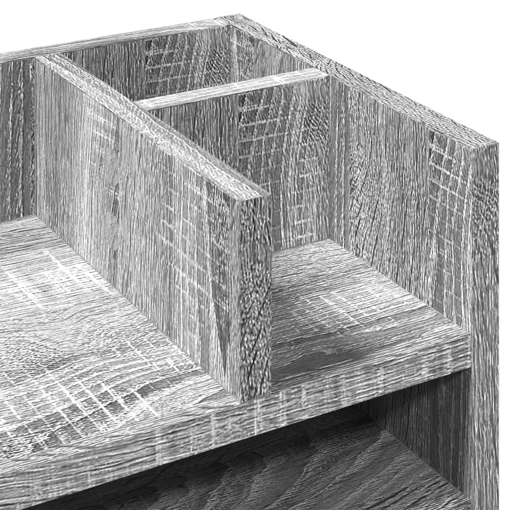 Desk Organizer Gray Sonoma 44.5x24x25 cm Wood Material