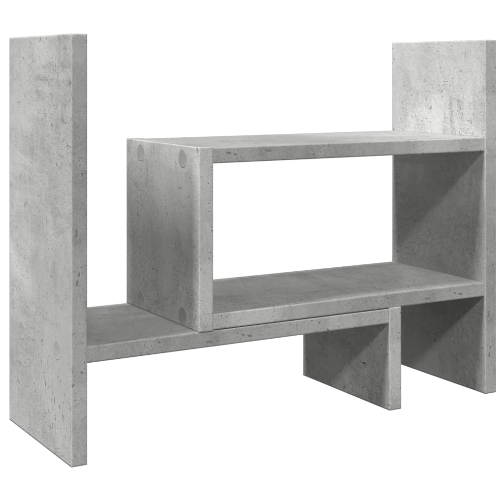 Desk Organizer Concrete Grey 38.5x17x39 cm Wood Material