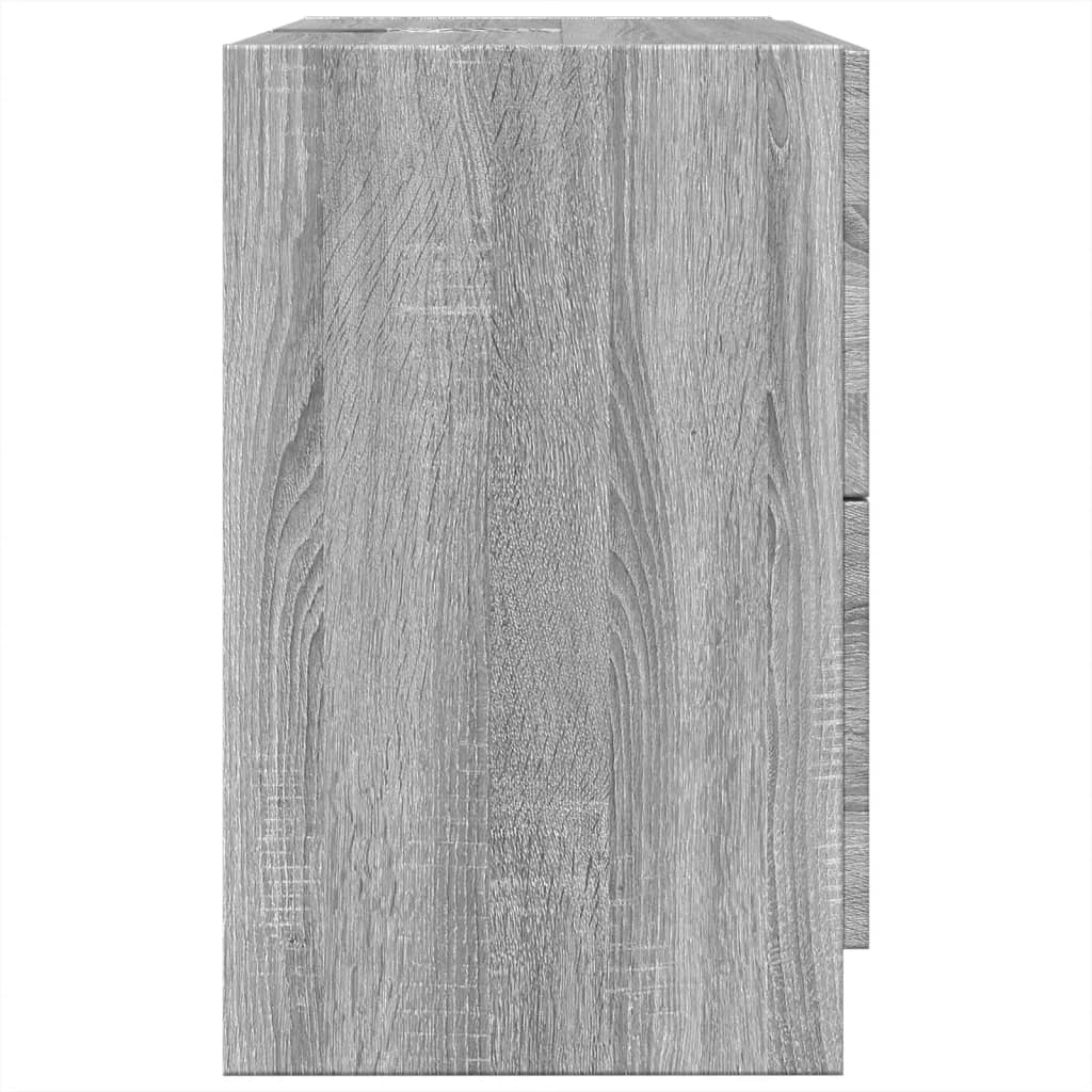 Washbasin Cabinet Grey Sonoma 59x37x59 cm Wood Material