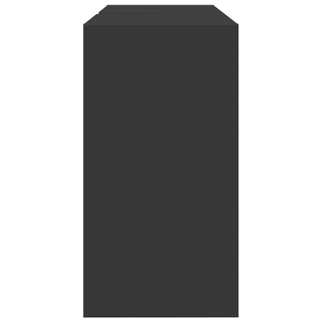 Waschbeckenunterschrank Schwarz 90x29x55 cm Holzwerkstoff