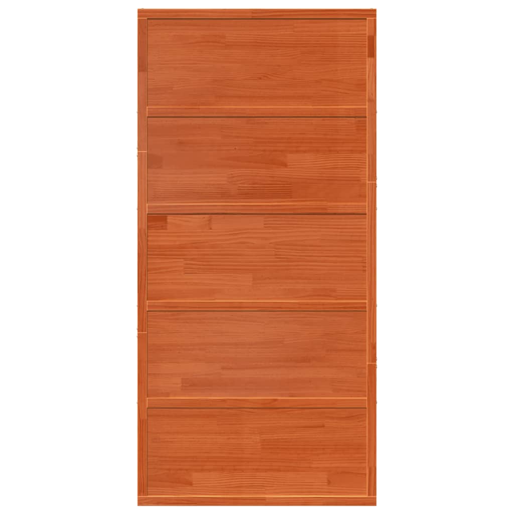 Barn door wax brown 100x208 cm solid pine wood
