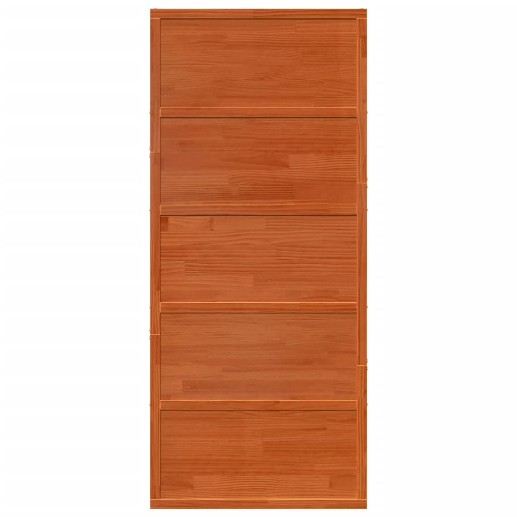 Barn door wax brown 90x208 cm solid pine wood