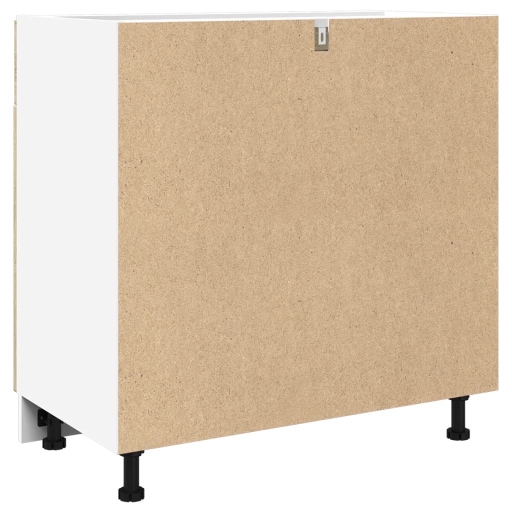Schubunterschrank Lyon Sonoma-Eiche 80x46x81,5 cm Holzwerkstoff