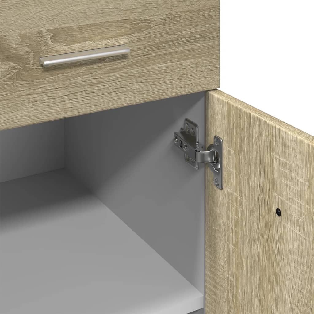 Schubunterschrank Lyon Sonoma-Eiche 80x46x81,5 cm Holzwerkstoff