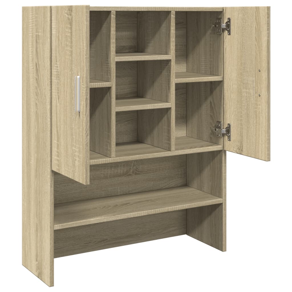 Washing machine cabinet Sonoma oak 70.5x24x90 cm