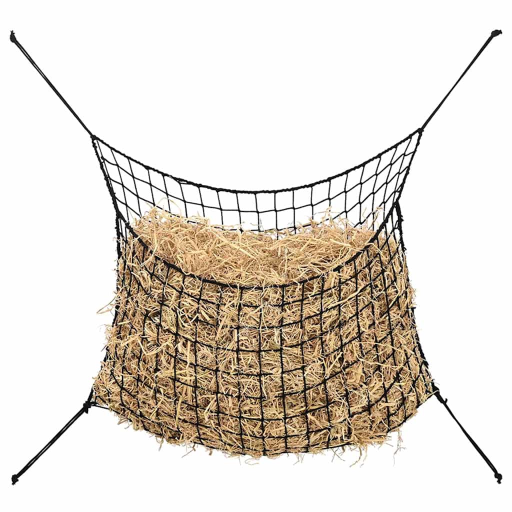Heunetze 2 Stk. Rechteckig Schwarz 150x90 cm PP