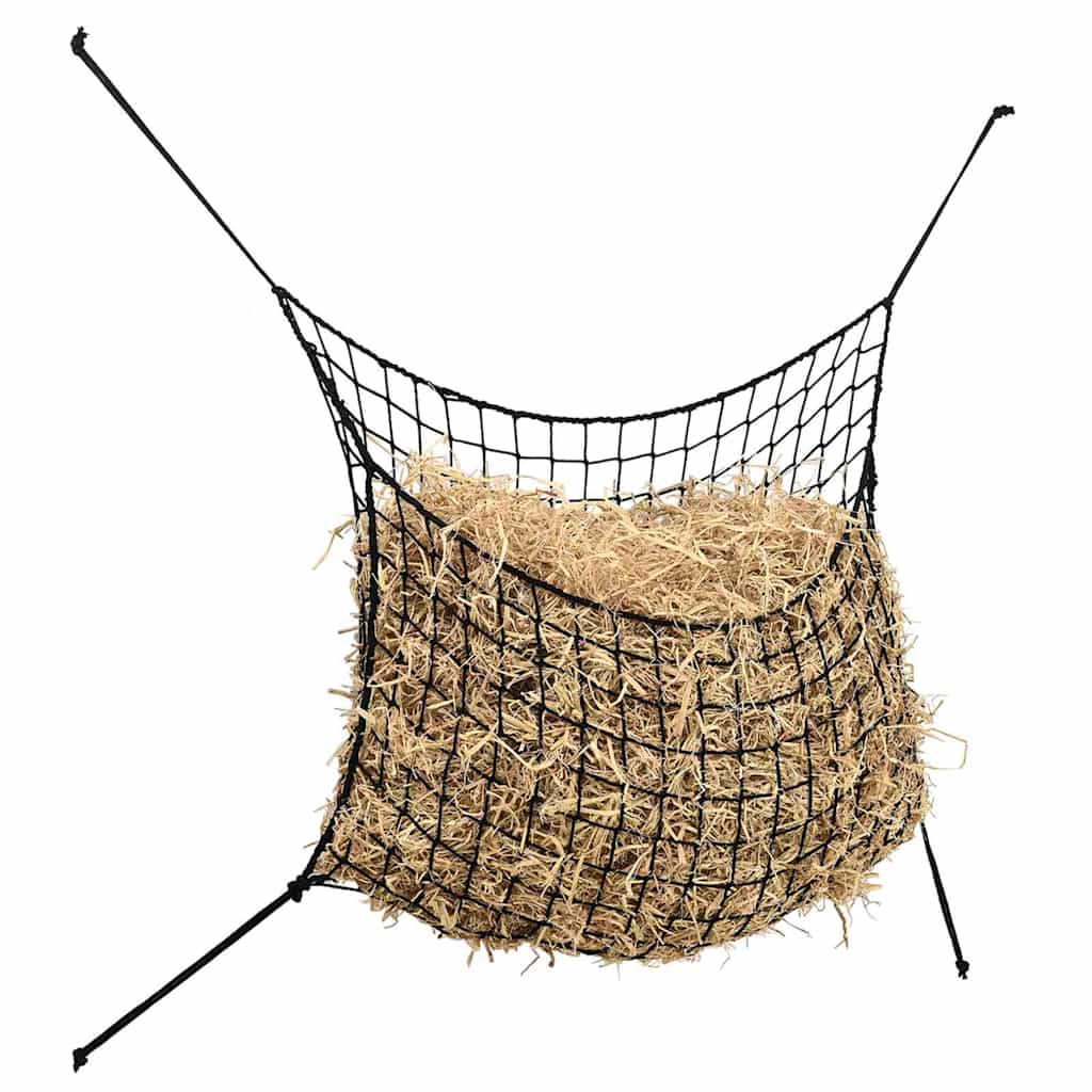 Heunetze 2 Stk. Rechteckig Schwarz 200x120 cm PP