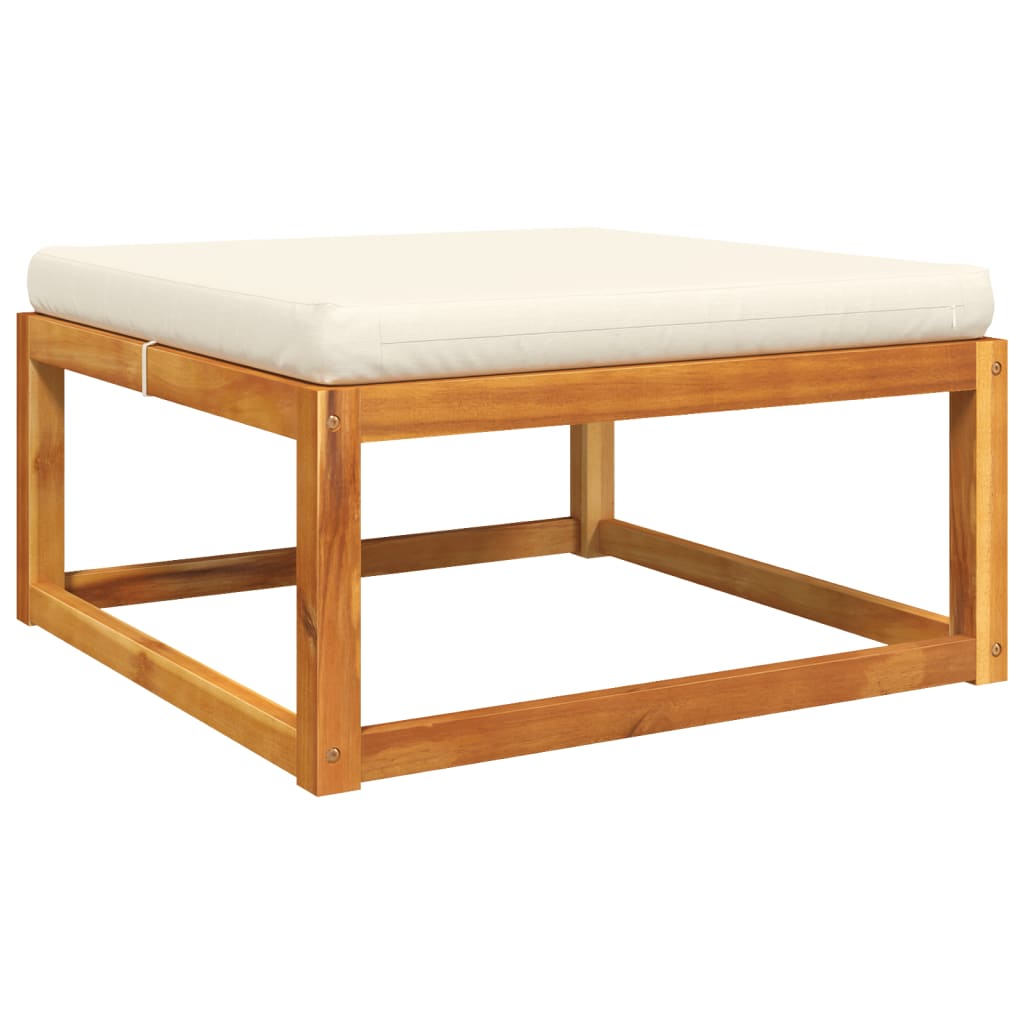 5-tlg. Gartensofa-Set mit Kissen Holz Akazie & Seil