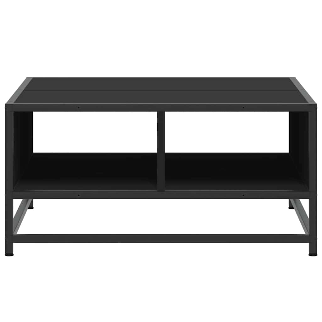Couchtisch Schwarz 60,5x60,5x30 cm Holzwerkstoff und Metall