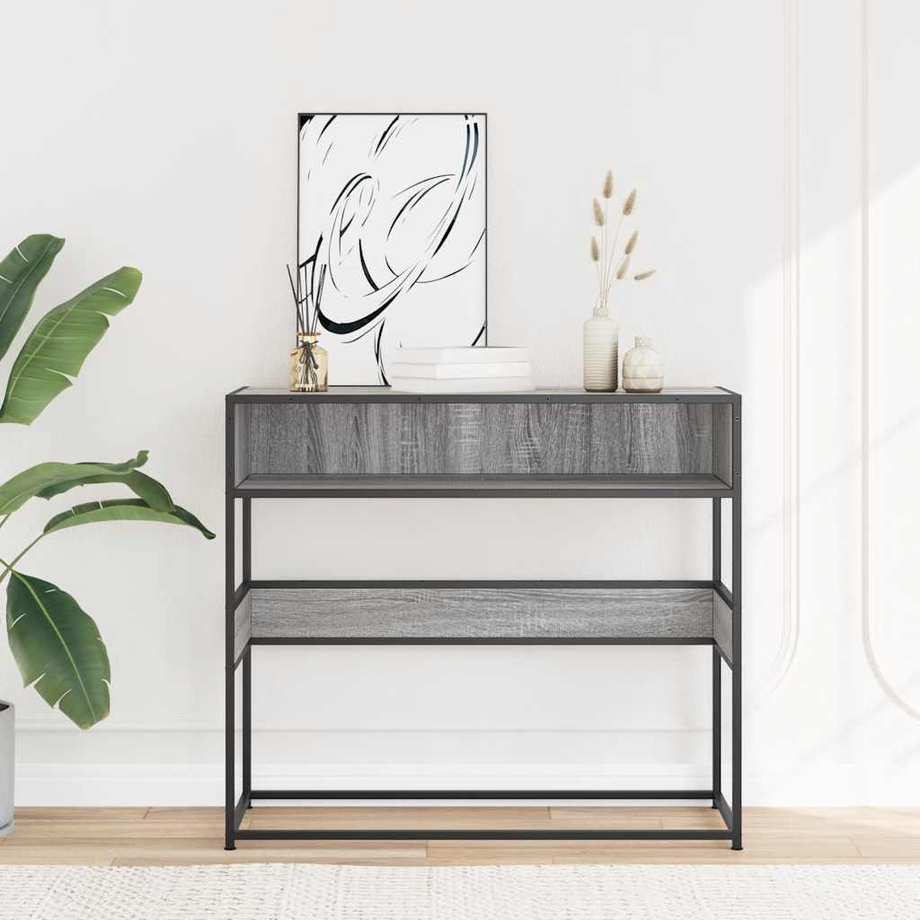 Console Table Grey Sonoma 90x35x80 cm Wood Material