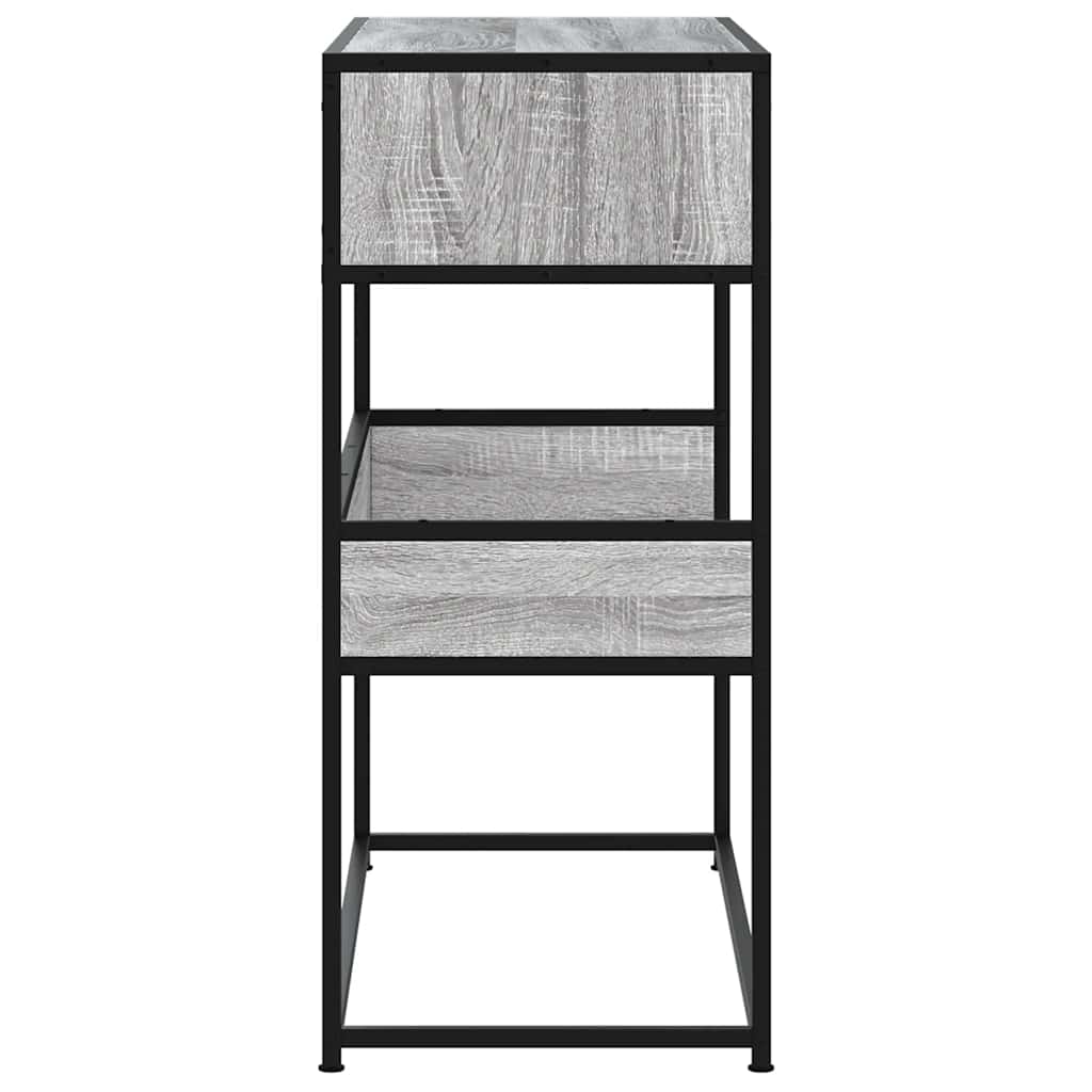 Console Table Grey Sonoma 90x35x80 cm Wood Material