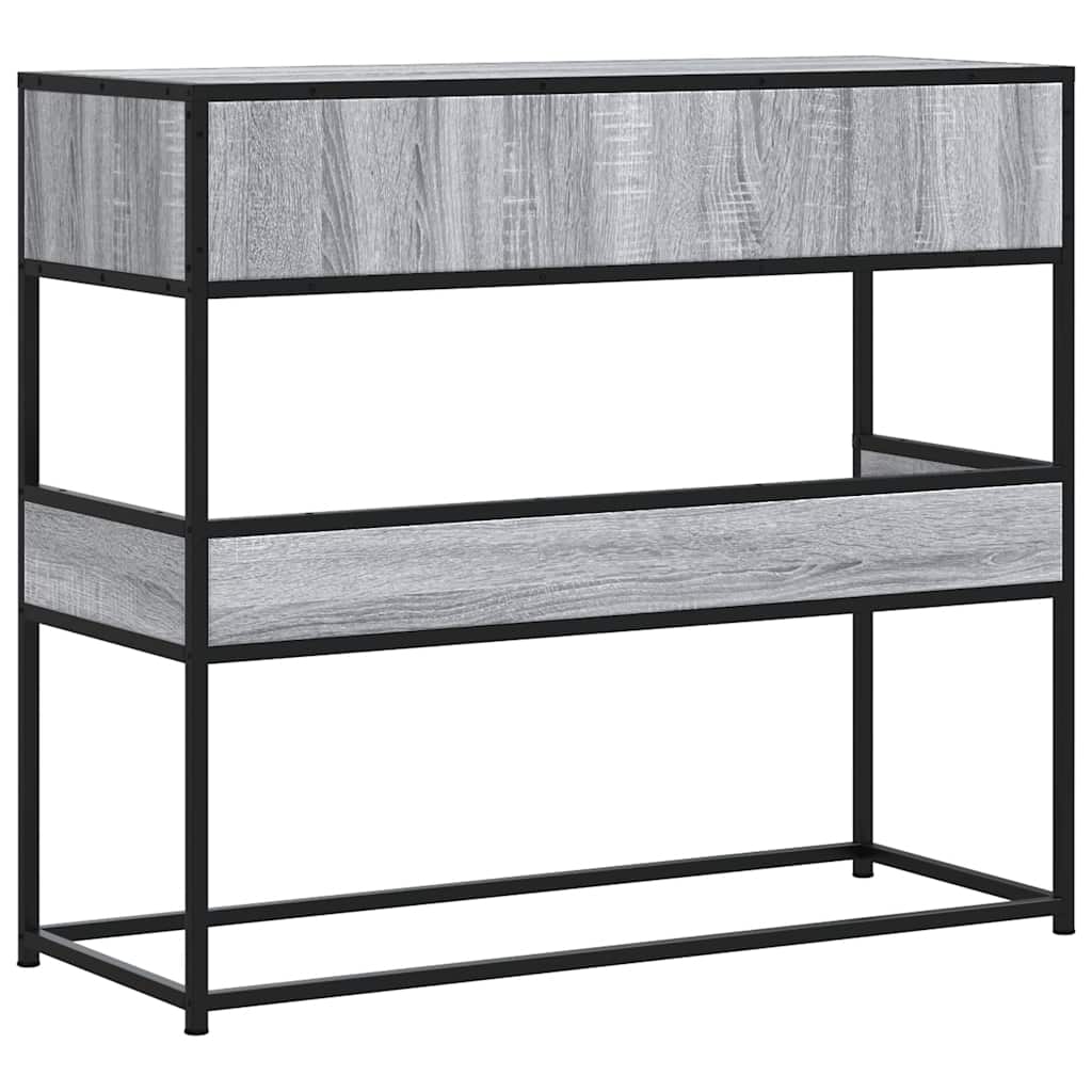 Console Table Grey Sonoma 90x35x80 cm Wood Material