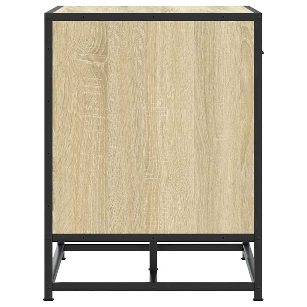 Shoe bench Sonoma oak 60x40x53.5 cm wood material and metal