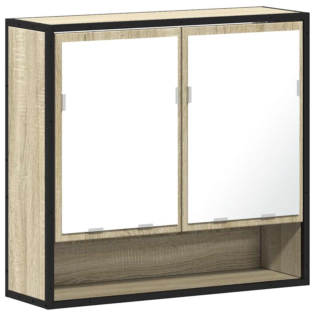 Bathroom mirror cabinet Sonoma oak 65x20x60 cm wood material