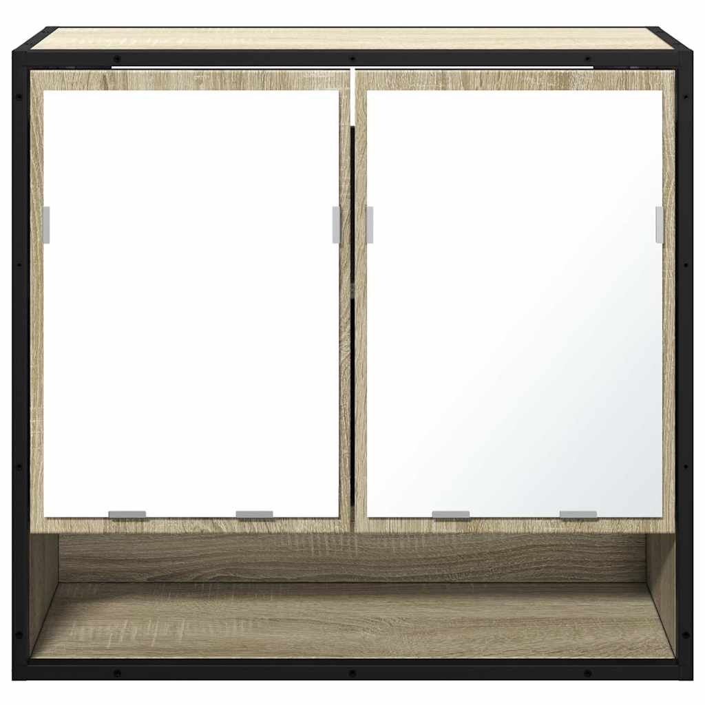 Bathroom mirror cabinet Sonoma oak 65x20x60 cm wood material