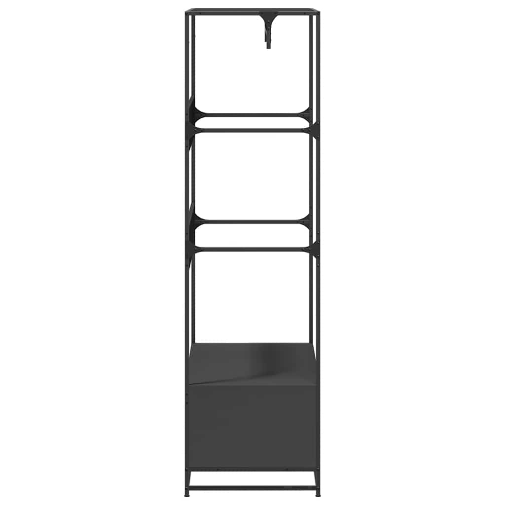 Clothes Rack Black 90x50x180 cm Wood Material