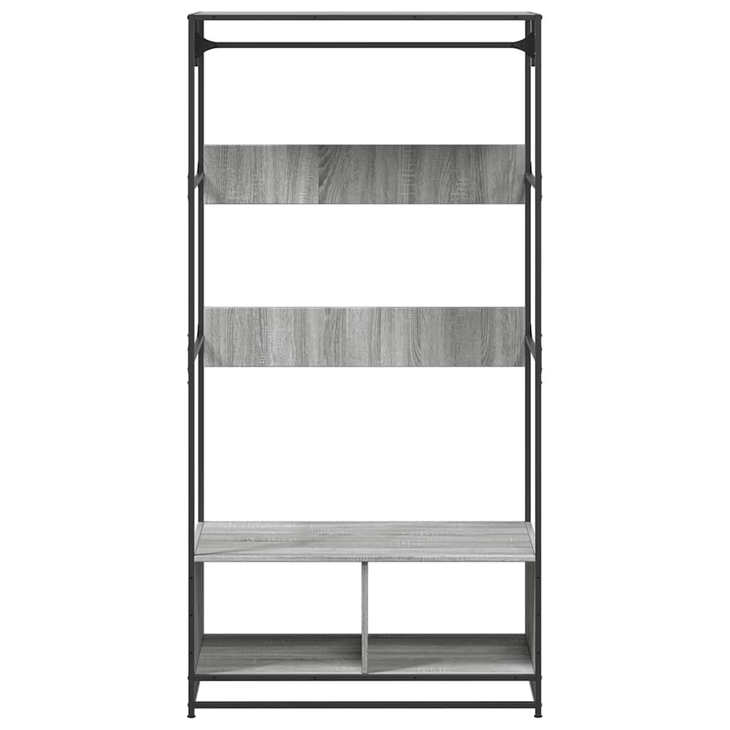 Clothes Rack Grey Sonoma 90x50x180 cm Wood Material