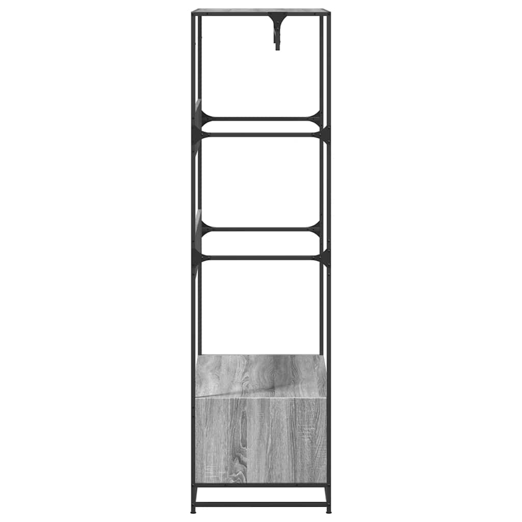 Clothes Rack Grey Sonoma 90x50x180 cm Wood Material