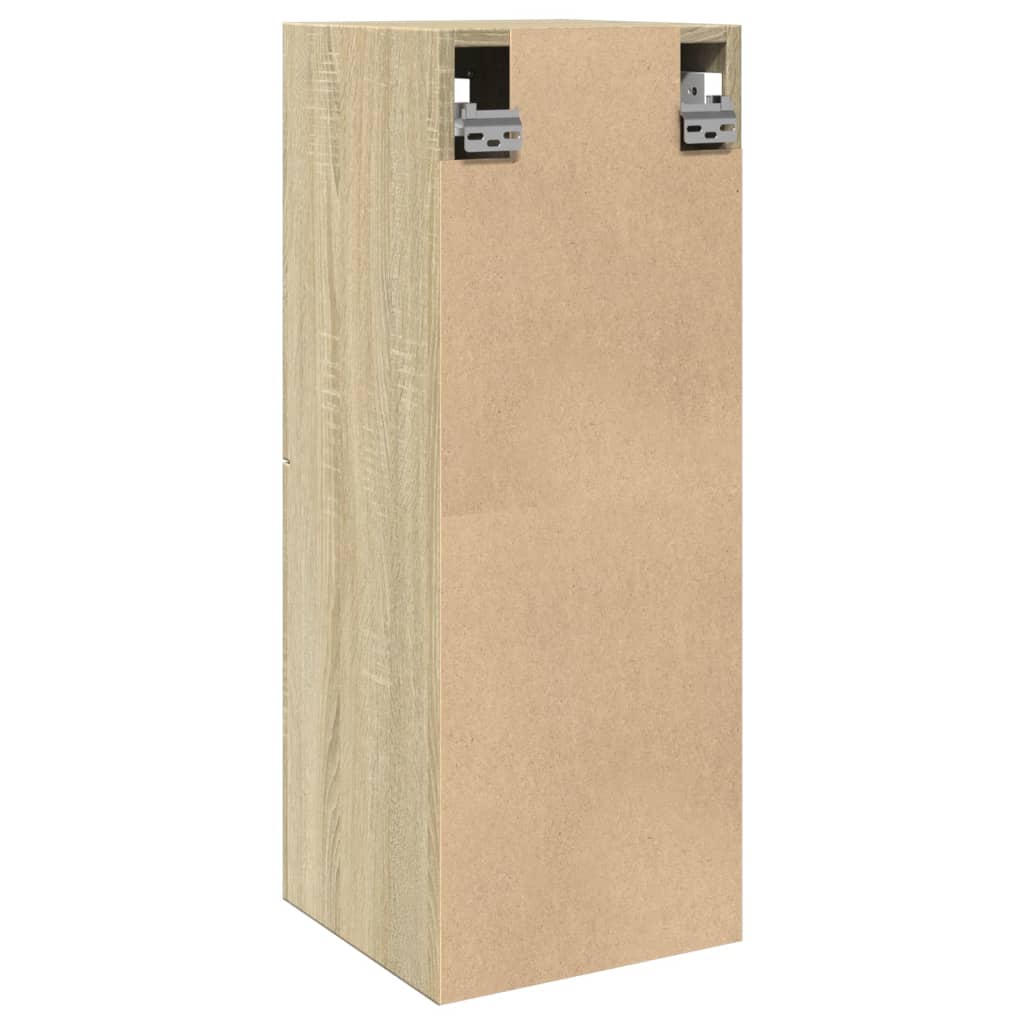 Bathroom Cabinet Sonoma Oak 30x30x80 cm Wood Material